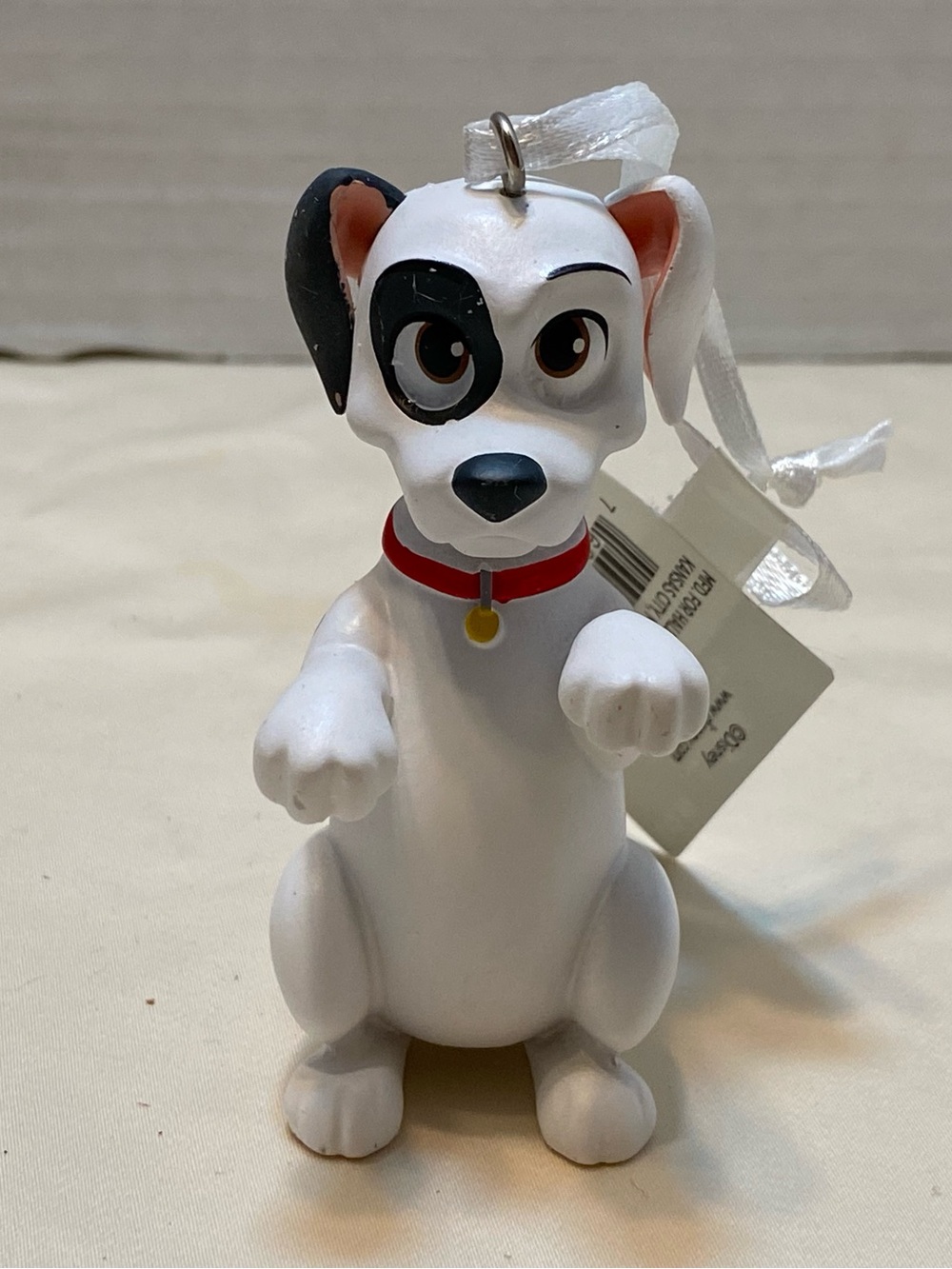 Hallmark 101 Dalmatian Ornament with Black Spot and Red Collar